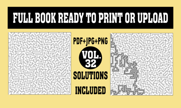KDP Interior Mazes with Solutions 32: Your Complete Digital Publishing Toolkit
