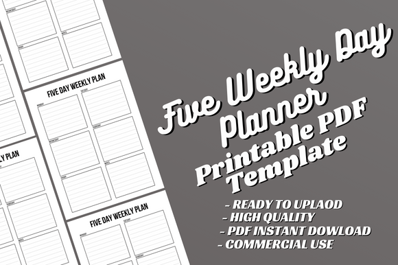 The Five Day Weekly Planner Canva Template: A Comprehensive Evaluation