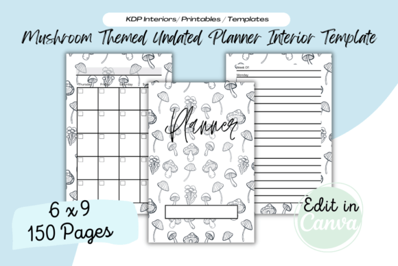 The Mushroom Themed KDP Planner Interior 6x9: A Strategic Foundation for Your Publishing Business