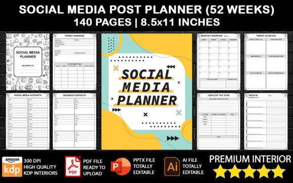 The Social Media Post Planner 52 Weeks: A Structured Approach to Content Management