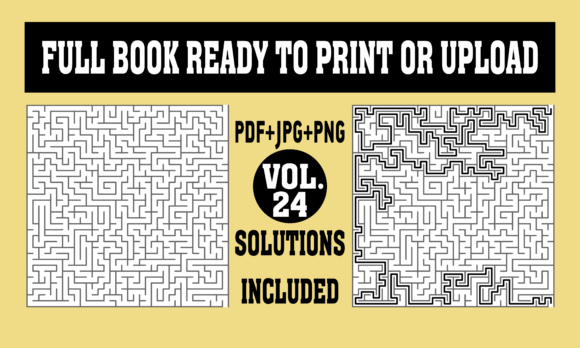 Unlock Your Creativity with KDP Interior Mazes with Solutions 24