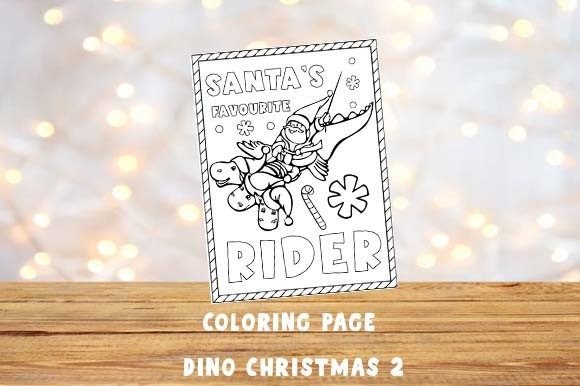 Unlocking Creative Joy: The Coloring Page 2 Dino Christmas Activity Sheet